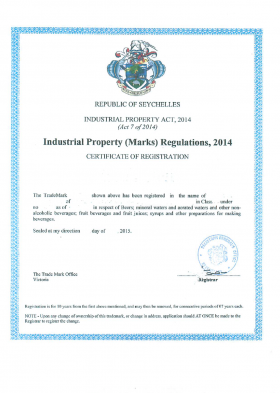 änderung Adresse Markeninhaber Seychellen Liesegang Seychellen